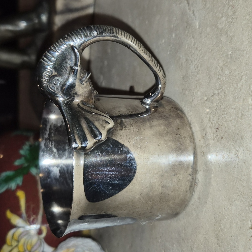 Silver Plated Elephant Children's Mug